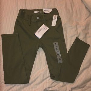 Kids old navy jeggings. Light olive